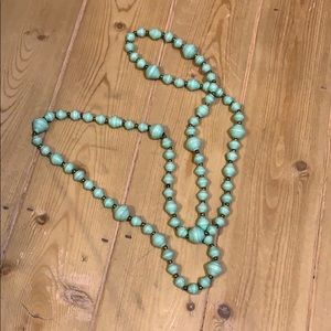 NoonDay Long Strand Teal Necklace